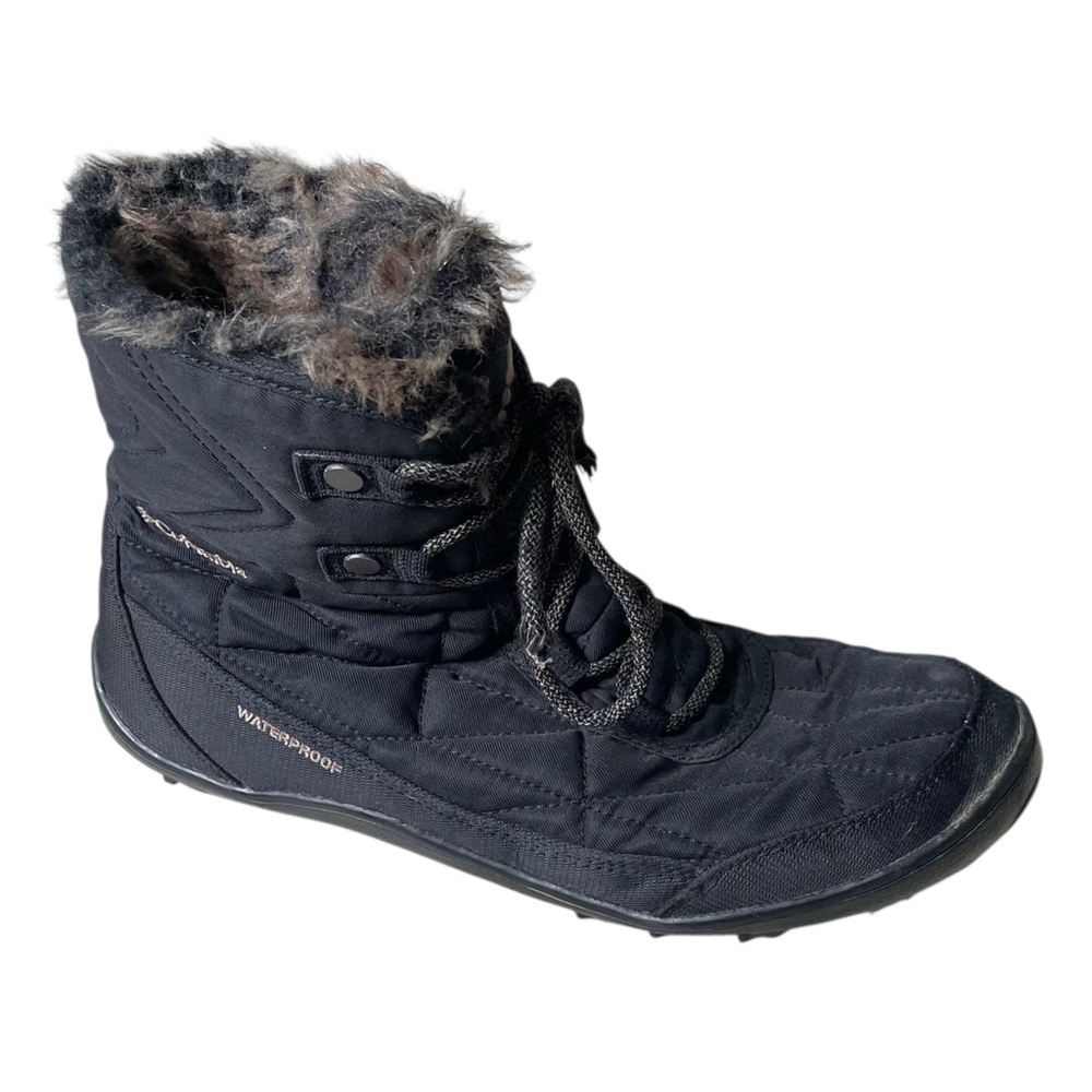 COLUMBIA Women’s Minx Shorty III Winter Lace Up Ankle Boot Black 10.5